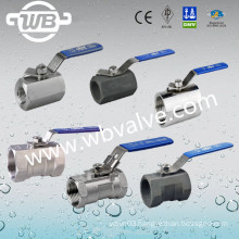 Cast Steel Thread 1 PC Ball Valve with ISO9001 Q11f